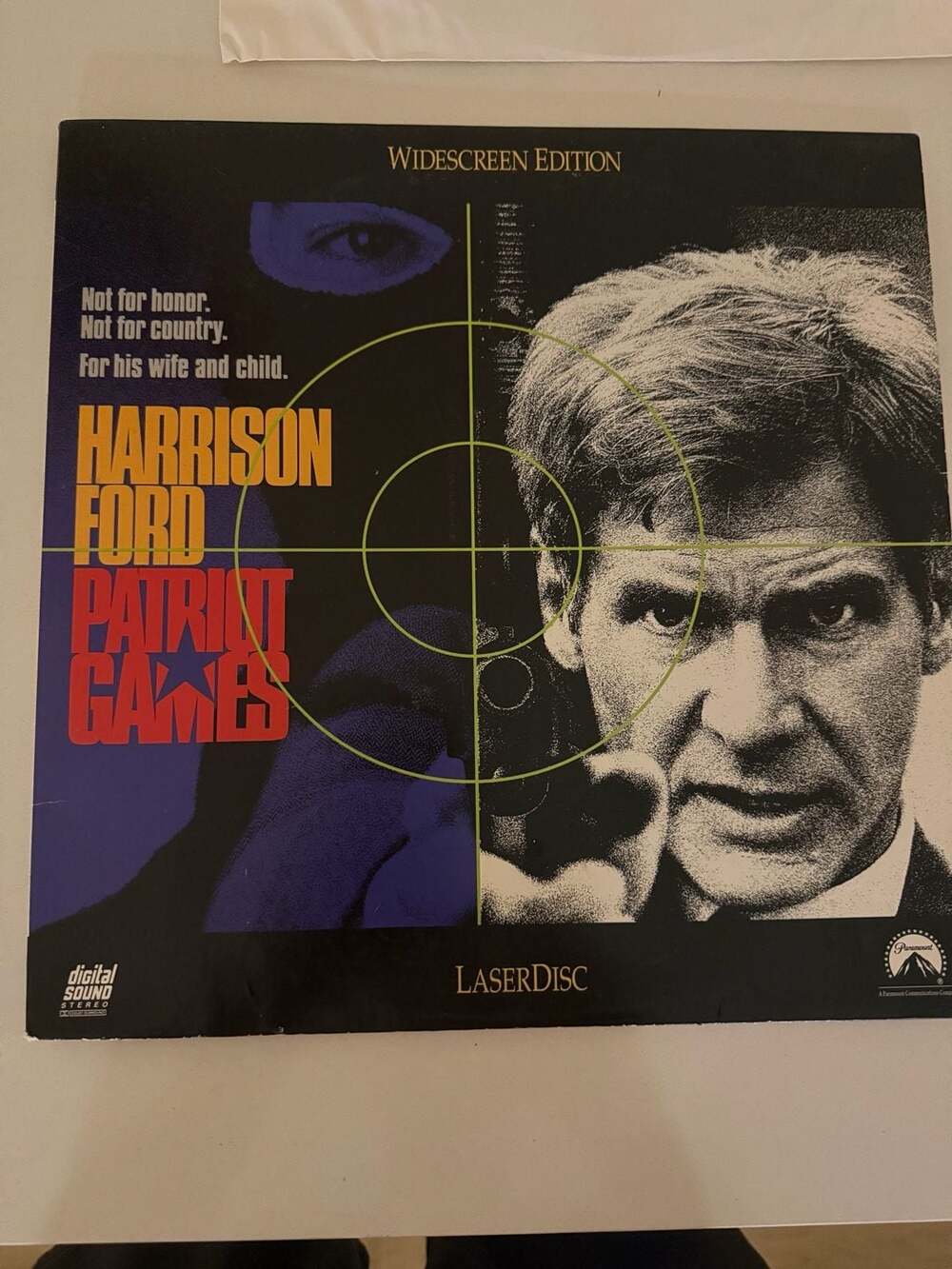 Patriot Games Widescreen Edition Laserdisc (1992)